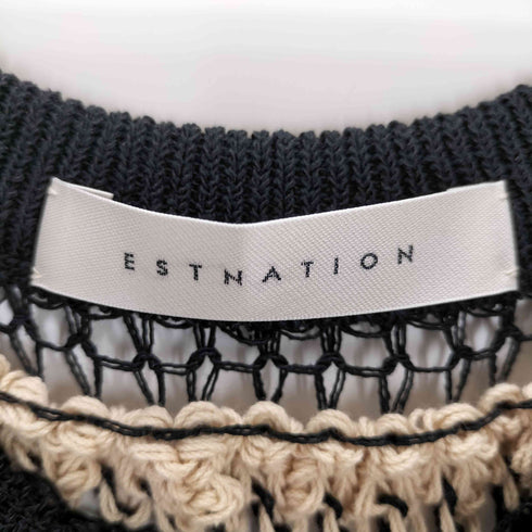 エストネーション ESTNATION ボーダーニットキャミソール レディース JPN:1