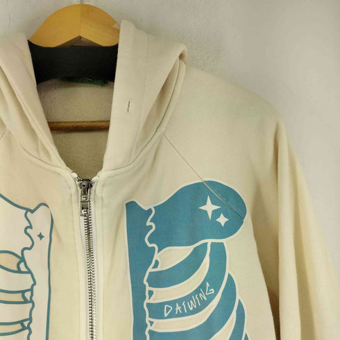 daiwing ボーンプリント ジップパーカー レディース JPN:XL