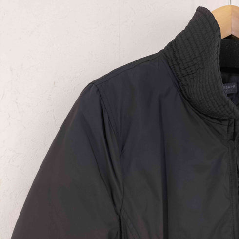 ANNA BASSANI MADE IN ITALY ステッチワーク ダブルジップ 中綿ロングコート レディース EUR:44