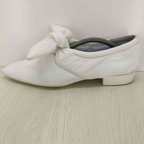ジルサンダー JIL SANDER ポインテッドトゥ リボンパンプス レディース 40