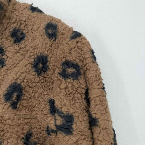 アバクロンビーアンドフィッチ Abercrombie & Fitch レオパード柄フリースジップブルゾン メンズ JPN:M
