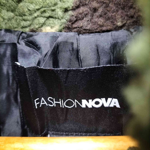 FASHION NOVA カモ柄フリースジップブルゾン メンズ 1X