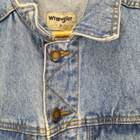 ラングラー Wrangler 90S 袖カットオフデニムジャケット メンズ L