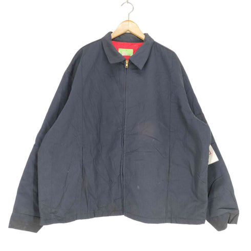 裏地キルティングジップブルゾン メンズ 3XL