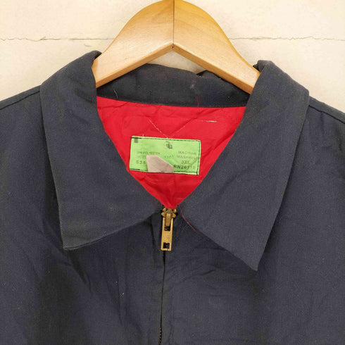 裏地キルティングジップブルゾン メンズ 3XL