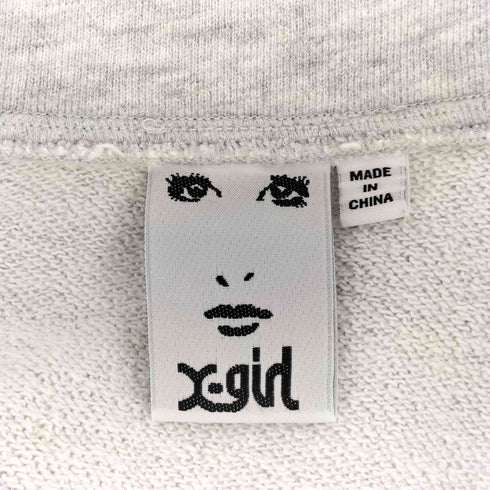 エックスガール X-girl OVAL LOGO ZIP UP SWEAT TOP レディース JPN:S