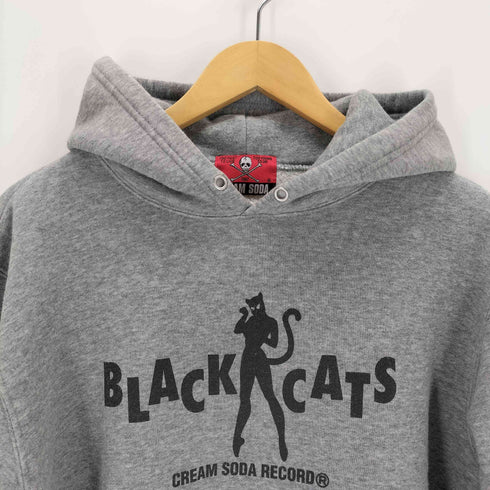 creamsoda black catsプルオーバーフーディー メンズ JPN:M