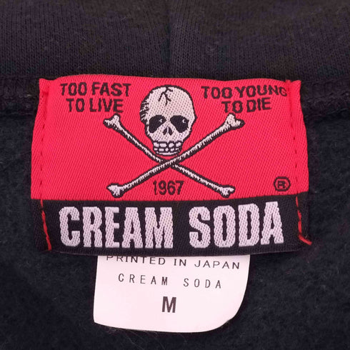 creamsoda スカルプリント ジップパーカー メンズ JPN:M