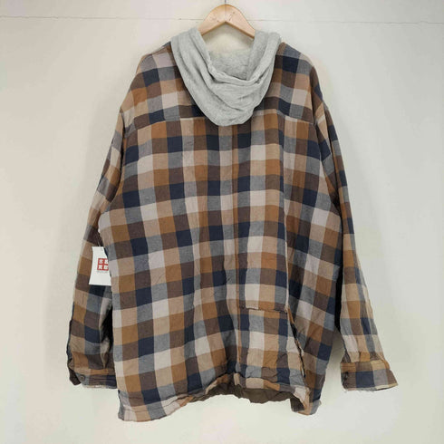 ピューリタン PURITAN ジップアップ フーデッドシャツ ジャケット メンズ 3XLT
