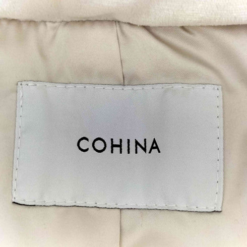 コヒナ COHINA 中綿ステッチロングコート レディース FREE