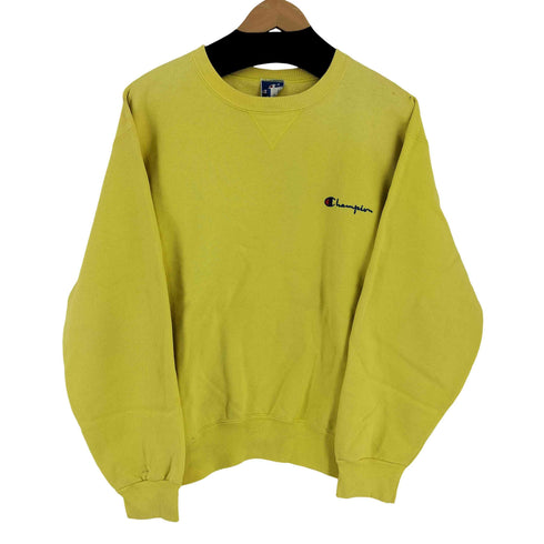 チャンピオン Champion USA製 スクリプトロゴ 前V クルーネックスウェット メンズ import:XL
