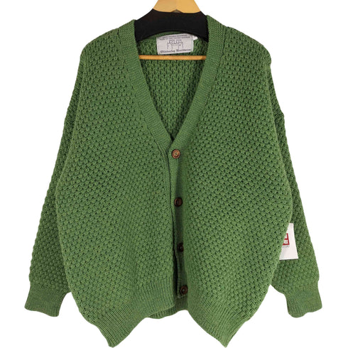 OLDDERBY KNITWEAR ポップコーン Vネック カーディガン 英国製 レディース import:M