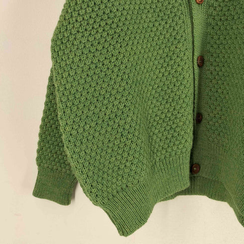 OLDDERBY KNITWEAR ポップコーン Vネック カーディガン 英国製 レディース import:M