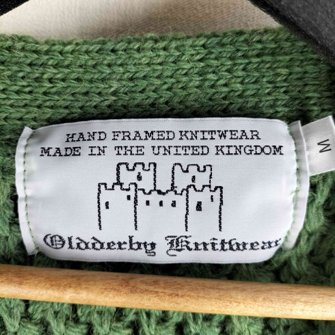 OLDDERBY KNITWEAR ポップコーン Vネック カーディガン 英国製 レディース import:M