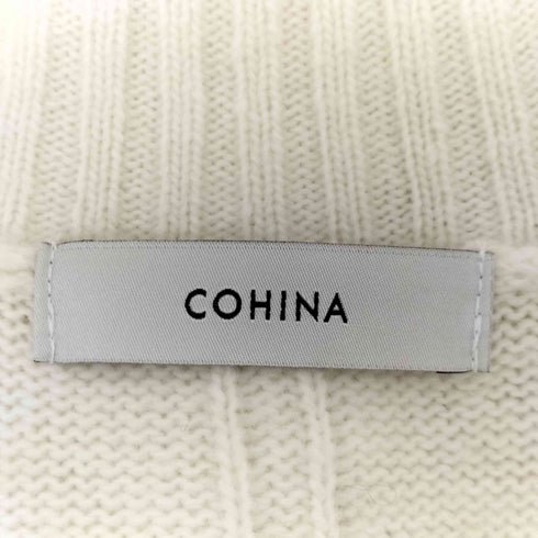 コヒナ COHINA ウールカシミヤボトルネックニット レディース FREE