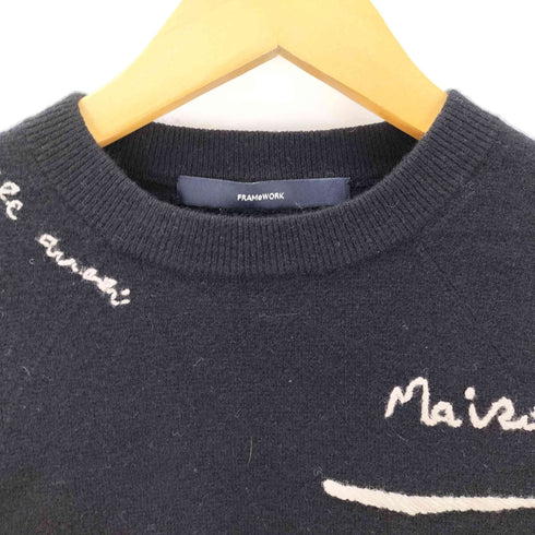 フレームワーク FRAMeWORK HAND刺繍KNITプルオーバー レディース FREE