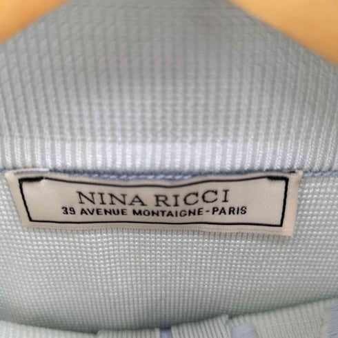 ニナリッチ NINA RICCI 首元刺繍 ジッパー付きトップ レディース import:XS