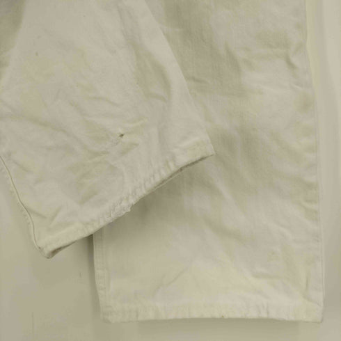ポロラルフローレン POLO RALPH LAUREN メキシコ製 867 CLASSIC FIT RL ロゴ 刺繍 5ポケット ホワイト デニム パンツ メンズ 42/30