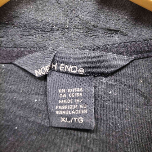ノースエンド NORTH END 企業ロゴ刺繍 ジップアップ フリースジャケット メンズ XL