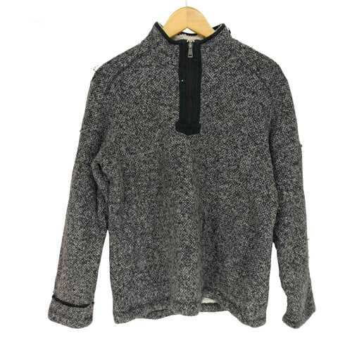 ORVIS ハーフジップ 裏ボア ニットジャケット メンズ M