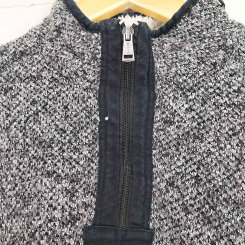 ORVIS ハーフジップ 裏ボア ニットジャケット メンズ M