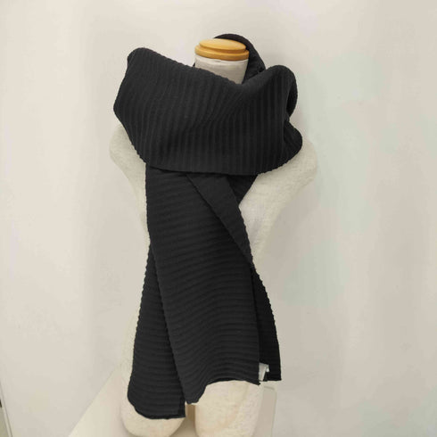 DESIGN stock holm HOUSE ポリ混 レーヨン プリーツ マフラー レディース