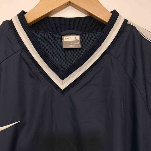 ナイキ NIKE 00S ロゴ刺繍 Vネック プルオーバージャケット メンズ import:L