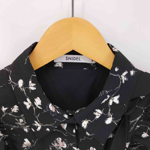 スナイデル snidel 23AW Sustaina プリントフリルミニワンピース レディース JPN:0