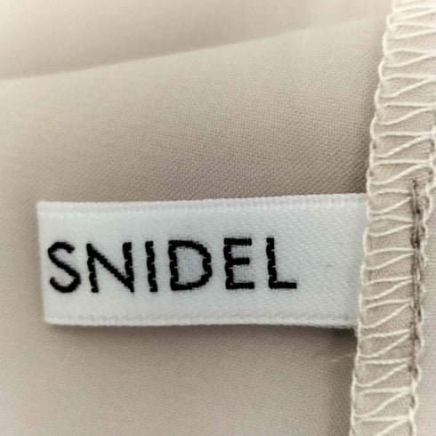 スナイデル snidel ボリュームフレアレースドッキングドレス レディース