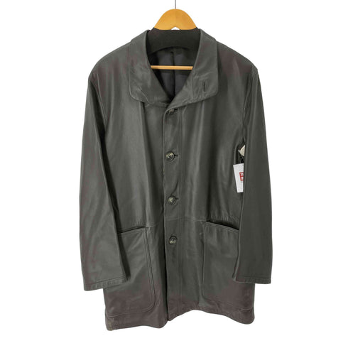 ランバンクラッシック LANVIN CLASSIQUE OLD オールド スタンドカラーラムレザージャケット 2WAY メンズ F46