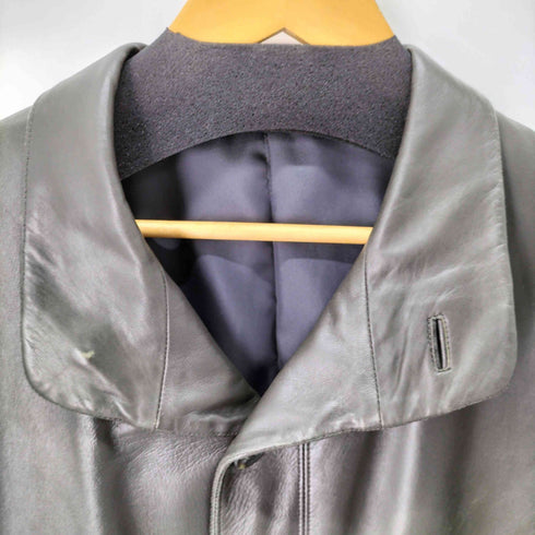 ランバンクラッシック LANVIN CLASSIQUE OLD オールド スタンドカラーラムレザージャケット 2WAY メンズ F46