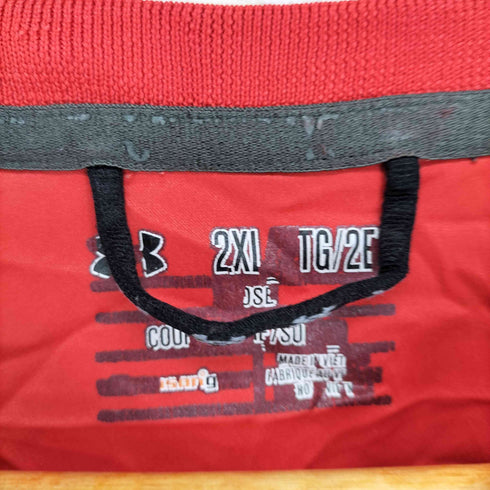 アンダーアーマー UNDER ARMOUR ハーフジップ ロゴ刺繍 フットボール プルオーバー メンズ 2XL