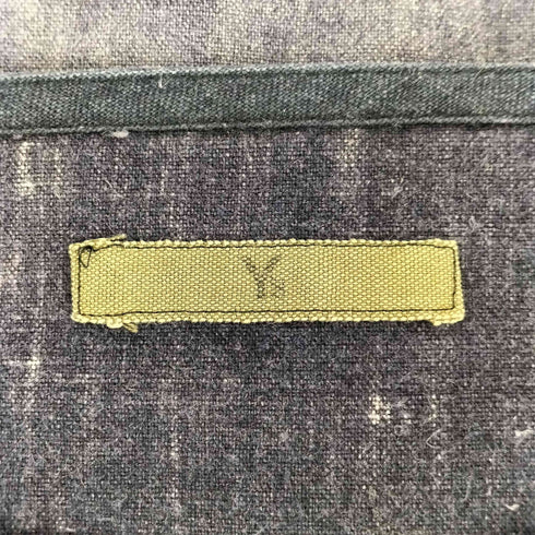 ワイズ Ys 80s 茶タグ 断ち切り ノースリーブ ブラウス 製品染 archive レディース
