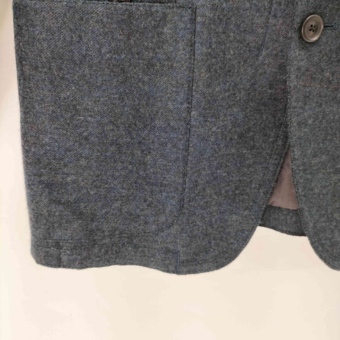 アレグリ allegri ピンタックデザインメランジ2Bテーラードジャケット メンズ import:M