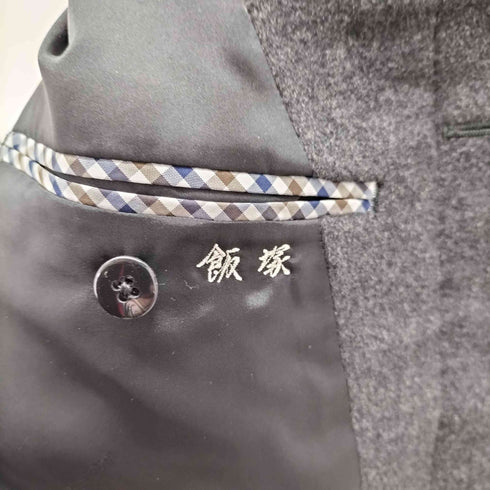 アクアスキュータム AQUASCUTUM カシミヤ100% 比翼ステンカラーコート メンズ UK:34