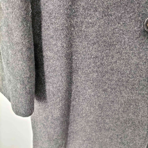 アクアスキュータム AQUASCUTUM カシミヤ100% 比翼ステンカラーコート メンズ UK:34