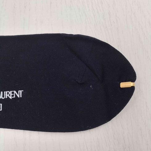 イヴサンローラン Yves Saint Laurent ロゴ刺繍 ソックス 靴下 メンズ 25