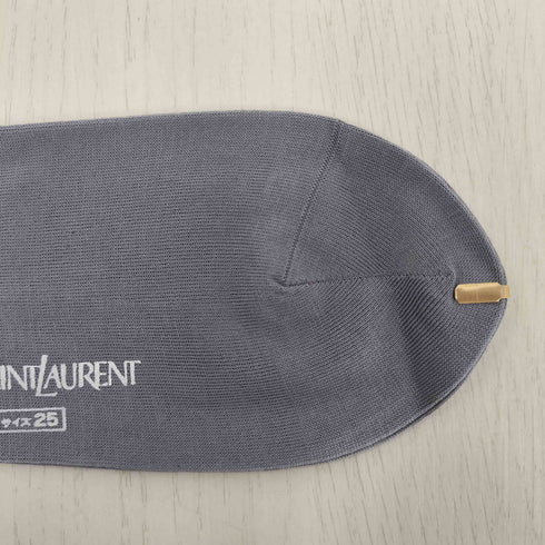 イヴサンローラン Yves Saint Laurent ロゴ刺繍 ソックス 靴下 メンズ 25