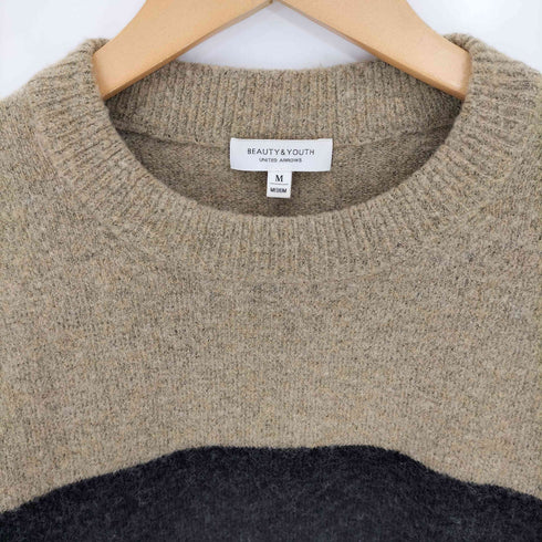 ビューティーアンドユースユナイテッドアローズ BEAUTY & YOUTH UNITED ARROWS スポンジウールパネルニット メンズ JPN:M