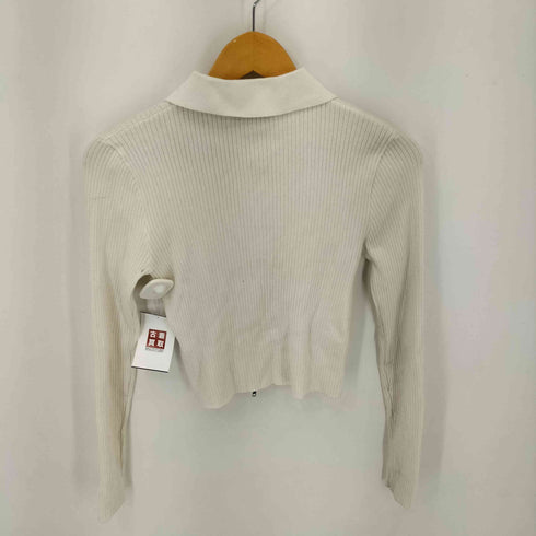 Praying MAIN CHARRACTERプリント ジップアップニットポロシャツ レディース JPN:M