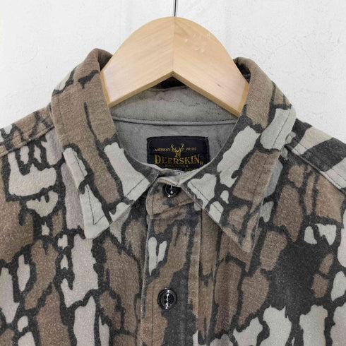 DEERSKIN USA製 TREBARK シャモアシャツ メンズ import:L