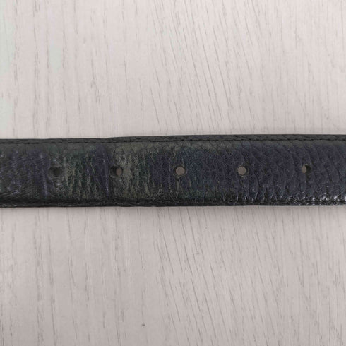 ポロラルフローレン POLO RALPH LAUREN イタリア製 シボ革 レザーベルト メンズ
