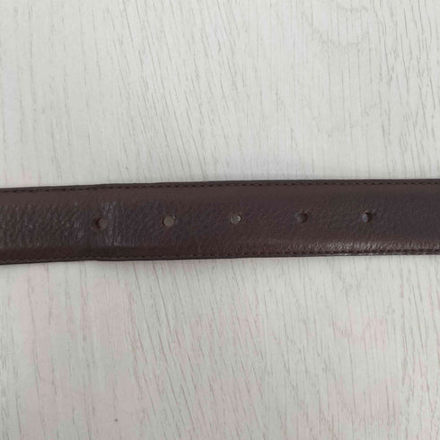 ポロラルフローレン POLO RALPH LAUREN USA製 シボ革 レザーベルト メンズ 34/85