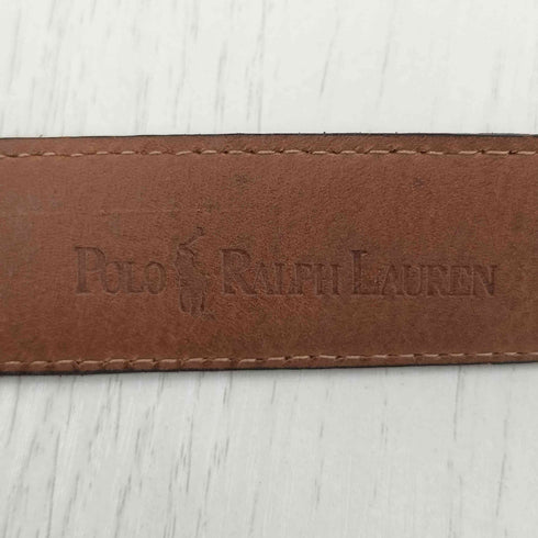 ポロラルフローレン POLO RALPH LAUREN USA製 シボ革 レザーベルト メンズ 34/85