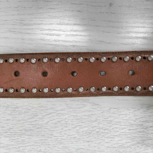 スタッズ レザーベルト メンズ