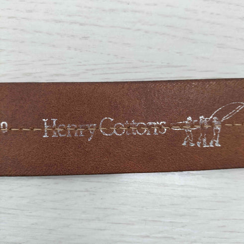 ヘンリーコットンズ Henry Cottons ステッチデザインレザーベルト メンズ