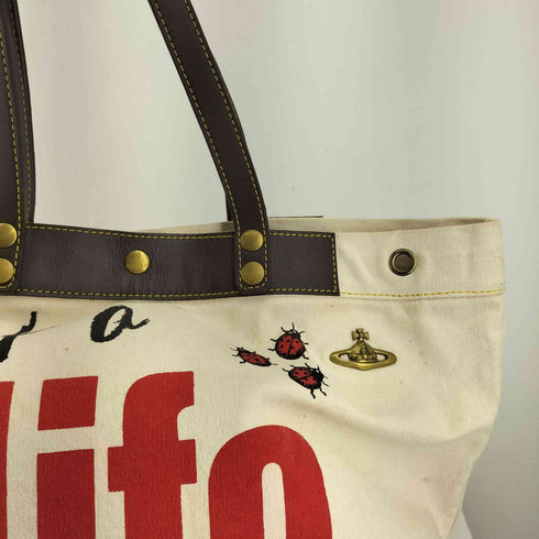 ヴィヴィアンウエストウッド アングロマニア Vivienne Westwood ANGLOMANIA GET A LIFE トートバッグ メンズ