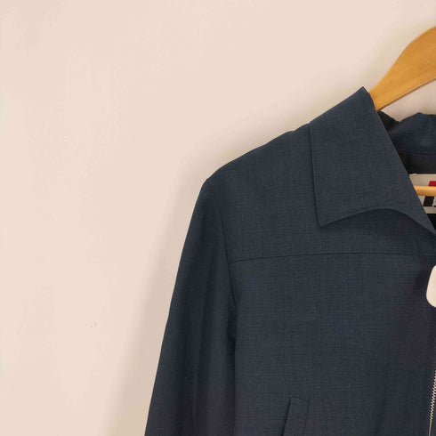 アイエスイッセイミヤケ I.S. ISSEY MIYAKE 80s ISタグ ジップアップブルゾン ウールギャバ レディース JPN:M