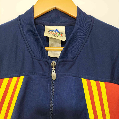 アディダス adidas 90S バックロゴ刺繍 ジップアップトラックジャケット メンズ