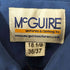 MCGUIRE エポレット コットン ポリ ウエスタンポケット ミリタリー シャツ ビッグサイズ 襟芯 メンズ 18 1/2